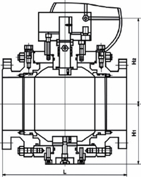 高壓鍛鋼球閥結構圖